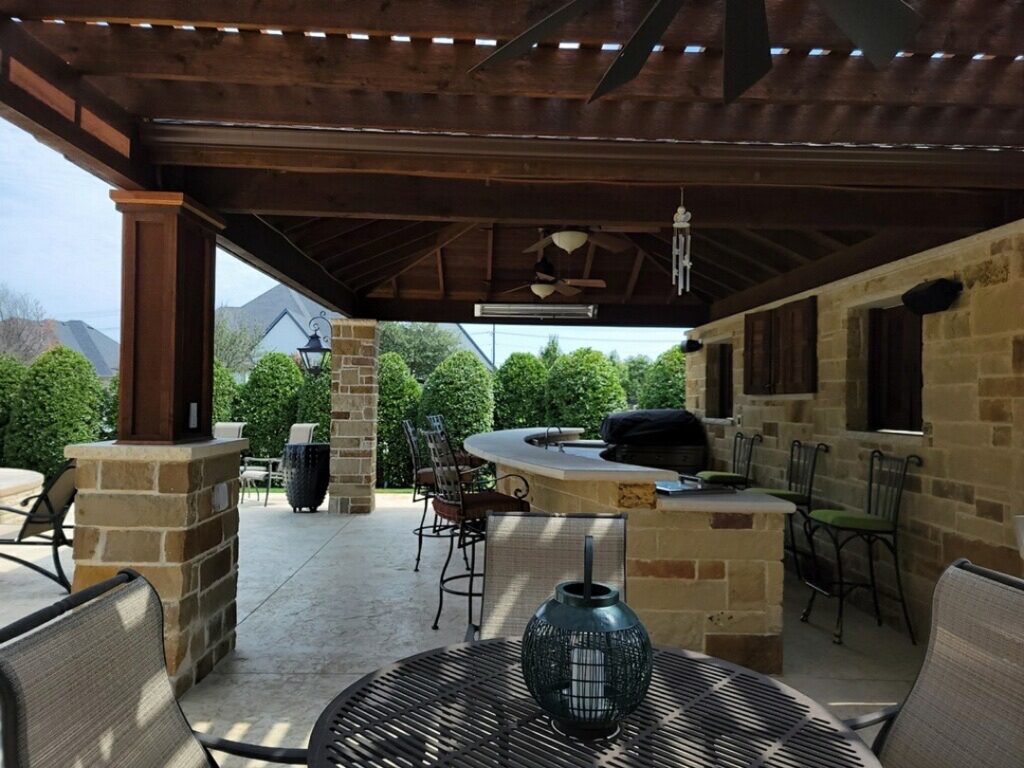 pergola covered patio