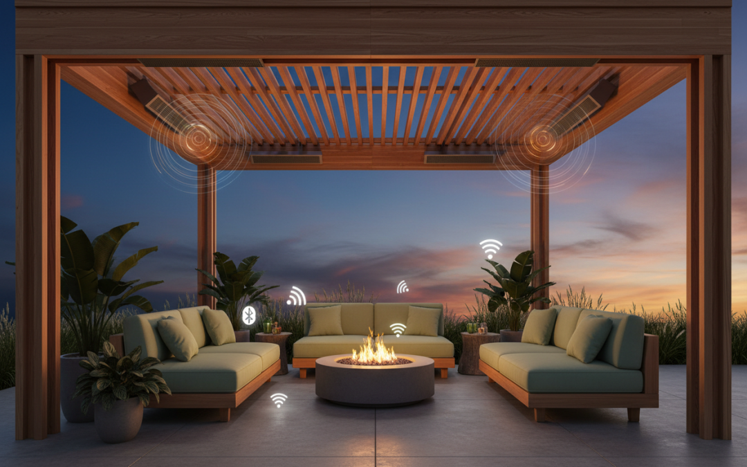 How to Incorporate Outdoor Audio Systems with Custom Patio Covers